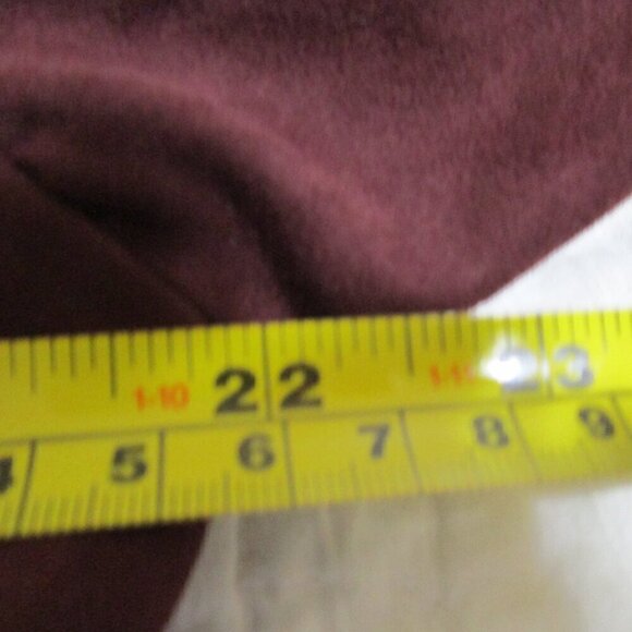 Cold Water Creek women's size L, Maroon Ultra Suede jacket, long sleeves, lined - Picture 13 of 16
